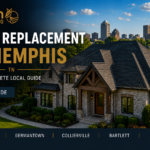 Luxury home with a newly installed architectural shingle roof featured in Haven Roofing's 2026 guide to new roof replacement costs in Memphis, Tennessee.